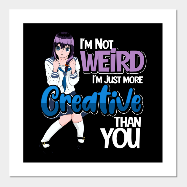 Kawaii Anime Girl Funny Quote Anime Anime Posters and Art Prints